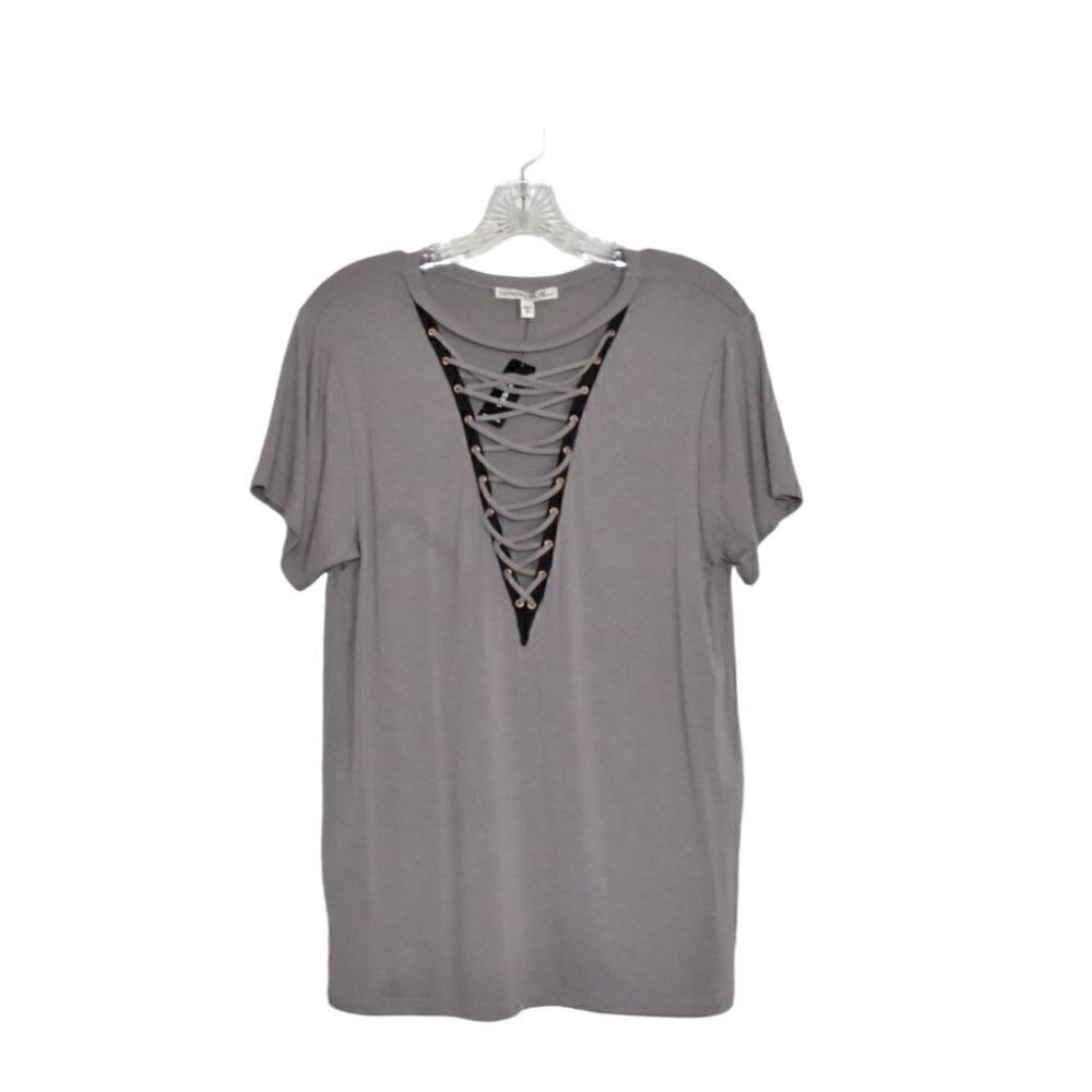 Express One Eleven Short Sleeve Pullover Top Size S
